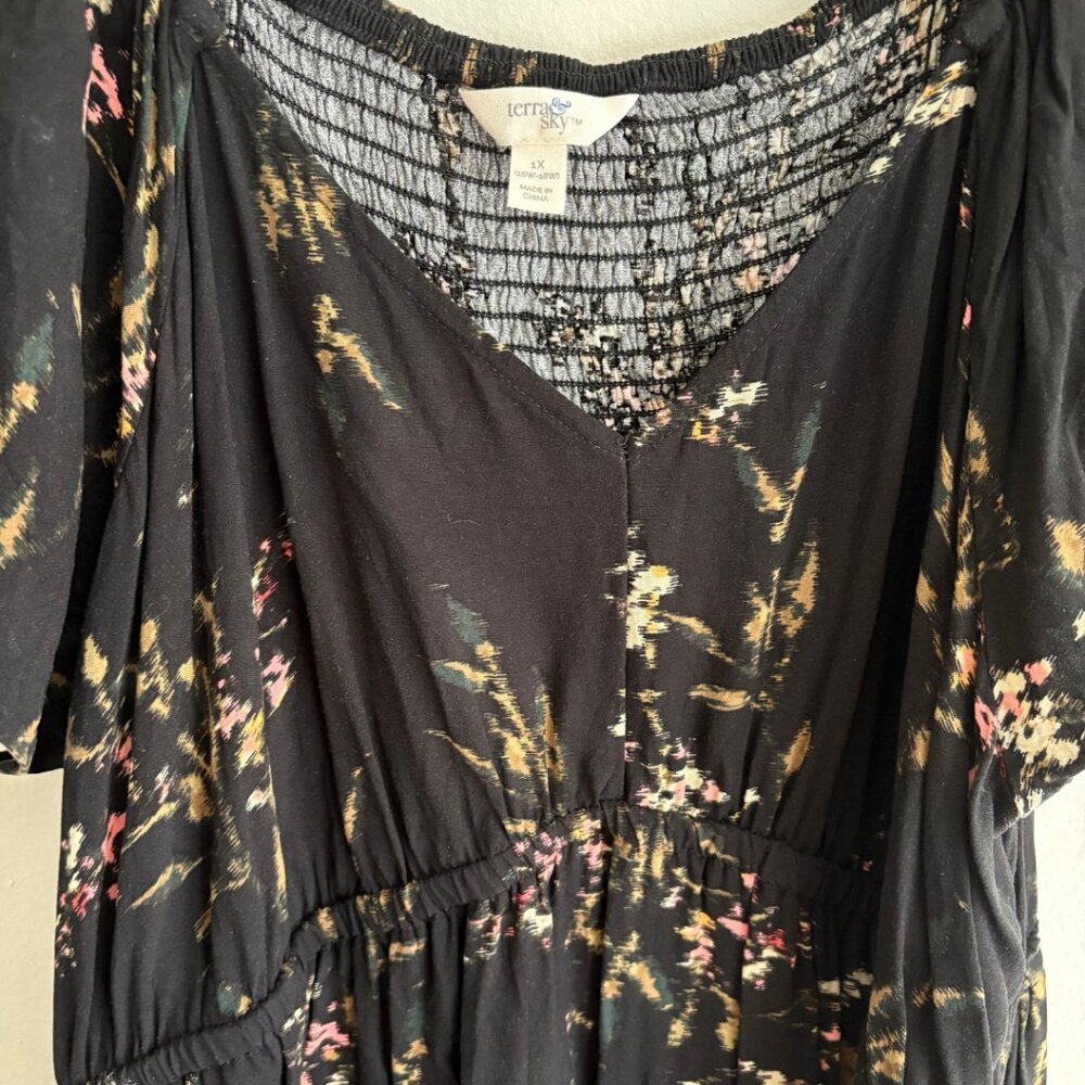 Flutter Sleeved Tiered Dress